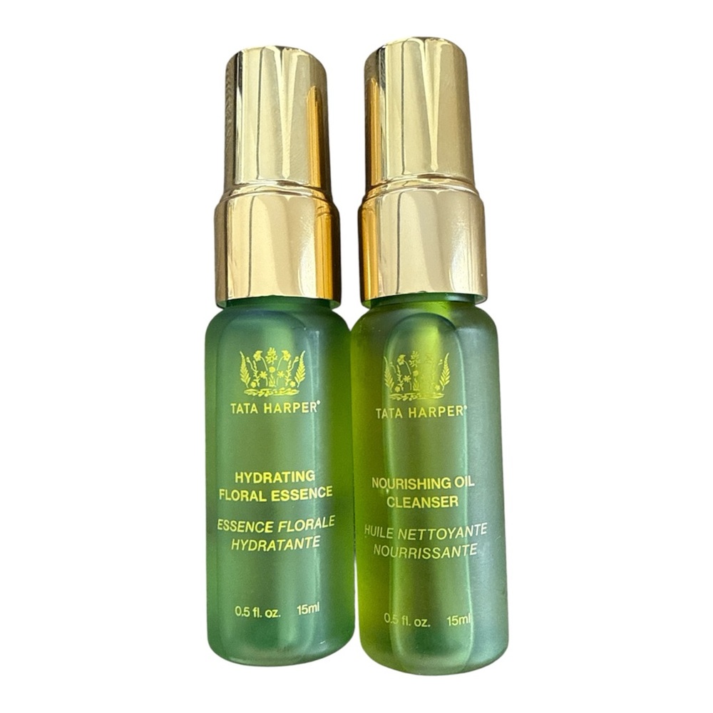 NEW Tata Harper Oil Cleanser and Hydrating floral essence bundle